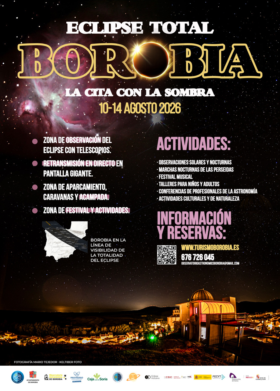 Cartel Observatorio Eclipse Borobia